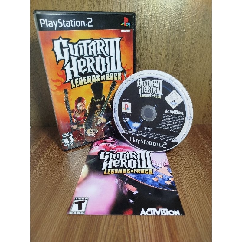 Jogo Guitar Hero 3 Legends of Rock - Playstation 2
