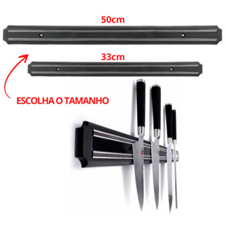 Barra Magnética Imã Suporte Para Facas e Ferramentas Parede Cozinha Churrasqueira 50cm ou 33cm em Oferta na Shopee