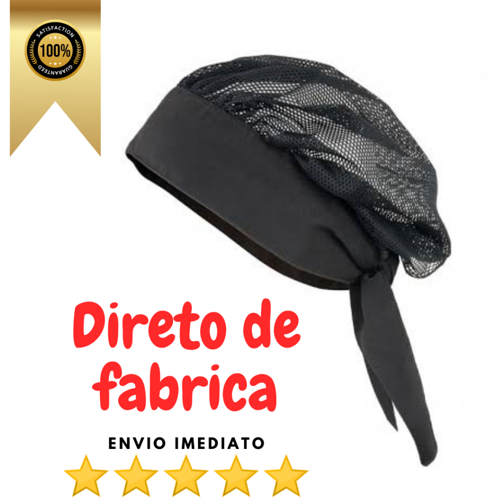 Touca de Malha Para Cozinha Profissional Direto de Fabrica