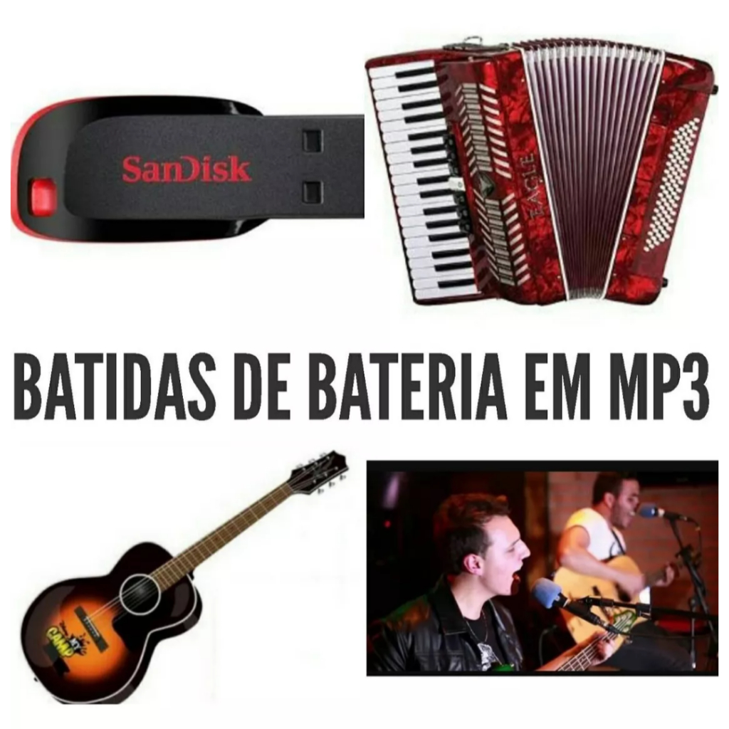 RITMOS BATIDAS DE BATERIAS PARA ACOMPANHAMENTOS