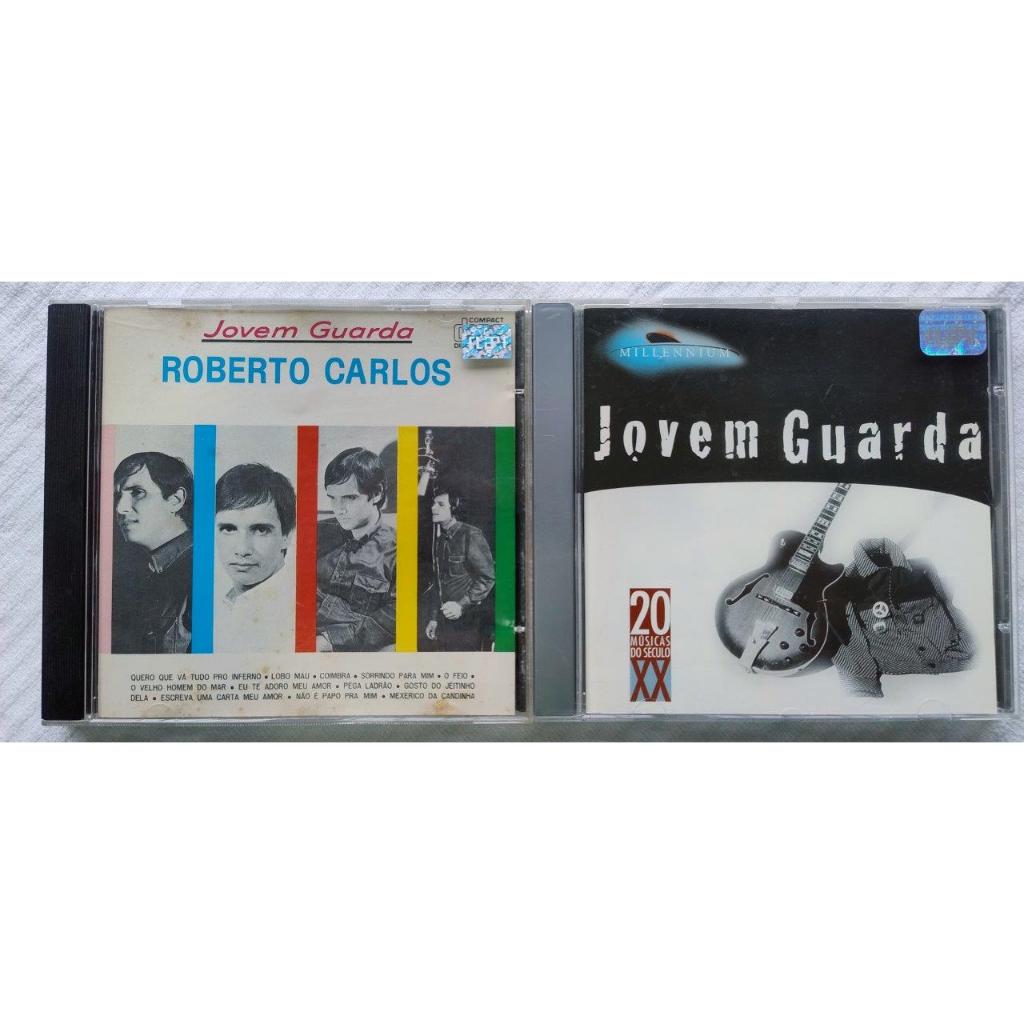 2 CDs: Roberto Carlos - Jovem Guarda + Série Millennium Jovem Guarda