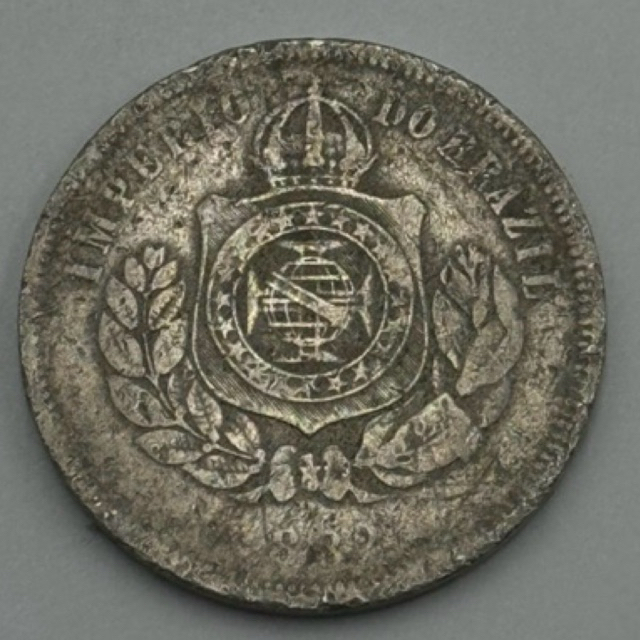 moeda 200 réis 1882 Brasil cupro níquel (c133)