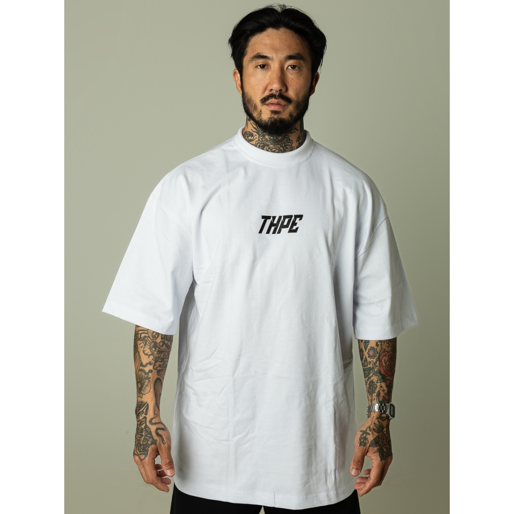 Camiseta Oversized Branco Patterned