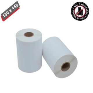 2 Rolos Etiqueta 10x15 100x150 Térmica Serrilha Zebra Elgin em Oferta na Shopee