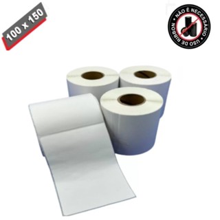Etiqueta 10x15 100x150 Térmica Adesiva Serrilha Não Usa Ribbon - Kit c/ 4 rolos (180 etq/rolo) em Oferta na Shopee
