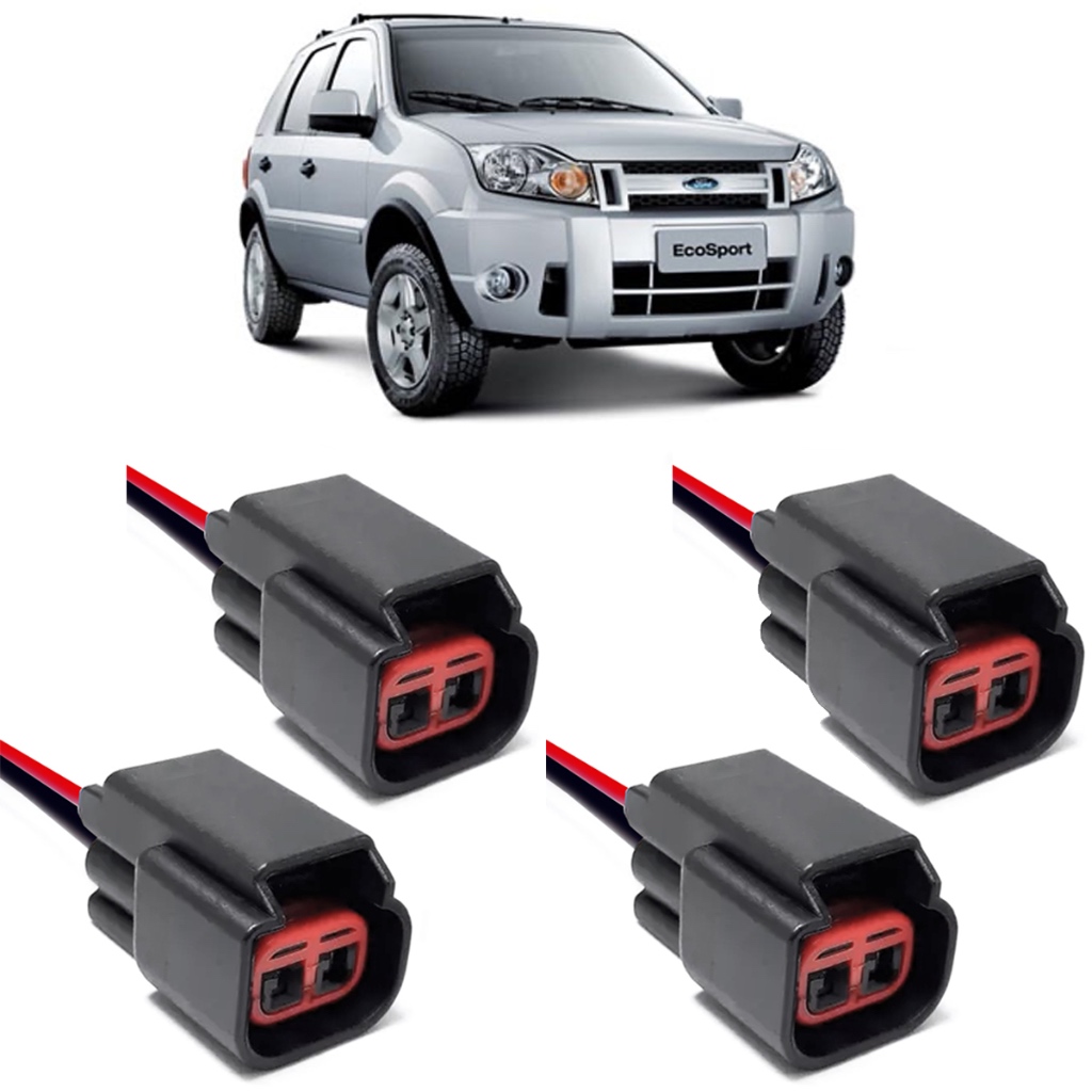 Plug Bobina Ignição Ford Focus Ecosport 2.0 16v Ecosport 2.0 Focus 2.0 Fusion 2.5 Ranger Flex 2.5 Kit com 4