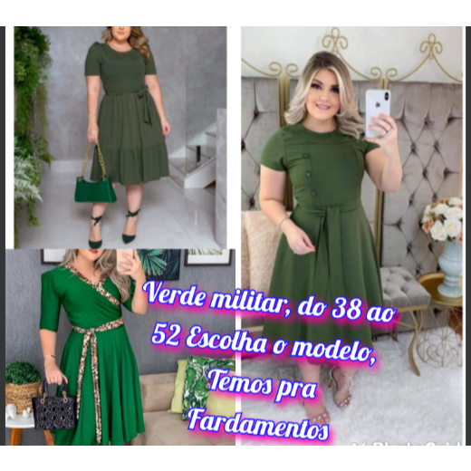 VESTIDO EVANGÉLICO PREMIUM COMPORTADO VERDE FARDAMENTO EVANGÉLICO  PLUS SIZE SOCIAL TECIDO GROSSO