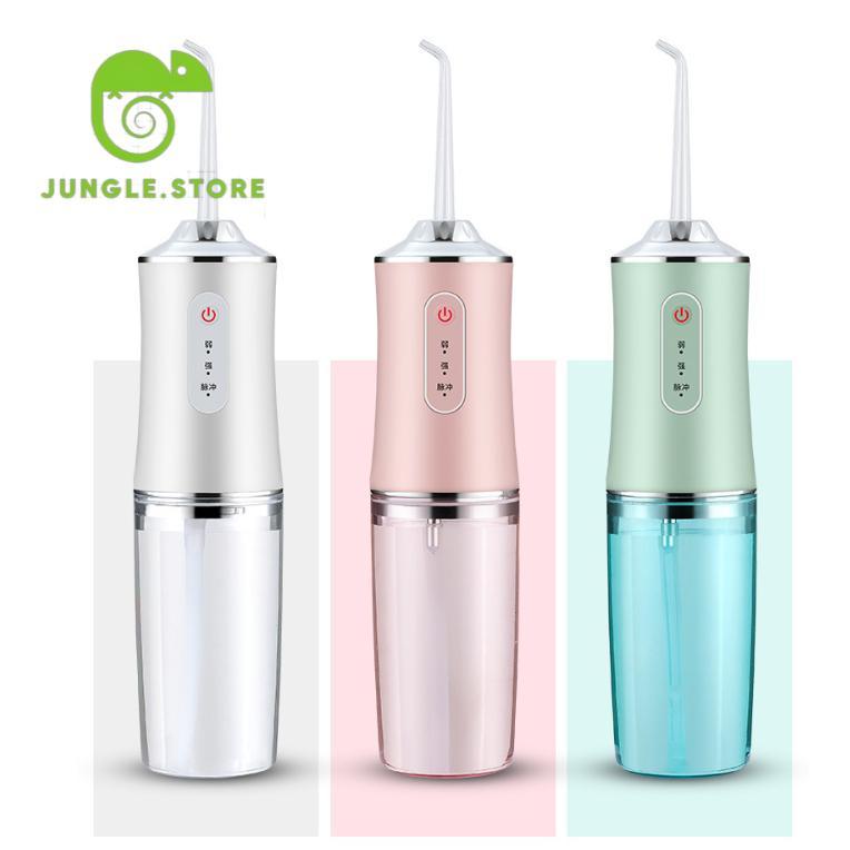 Irrigador Dental Oral Portátil Recarregável USB 220ml Promoção Limpeza Bocal Jato Forte