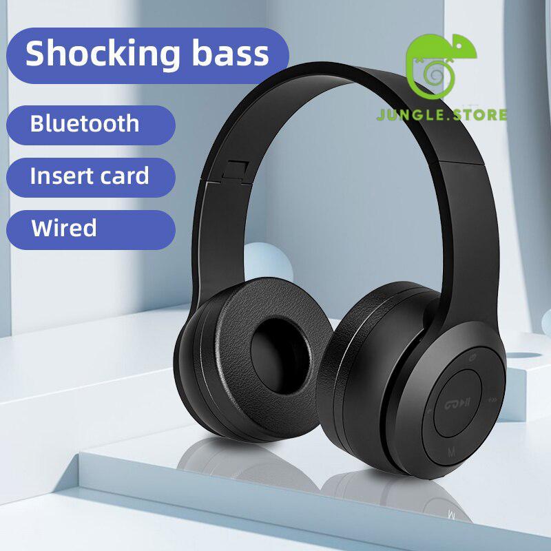 Fone De Ouvido Bluetooth Extra Baixo Sem Fio Com Microfone E Controle De Volume