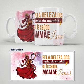 Caneca Orixás - Iansã | Porcelana | Plástico em Oferta na Shopee