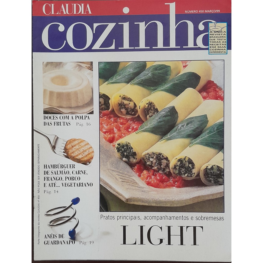 Revista Claudia Cozinha Nº 450 Março/1999