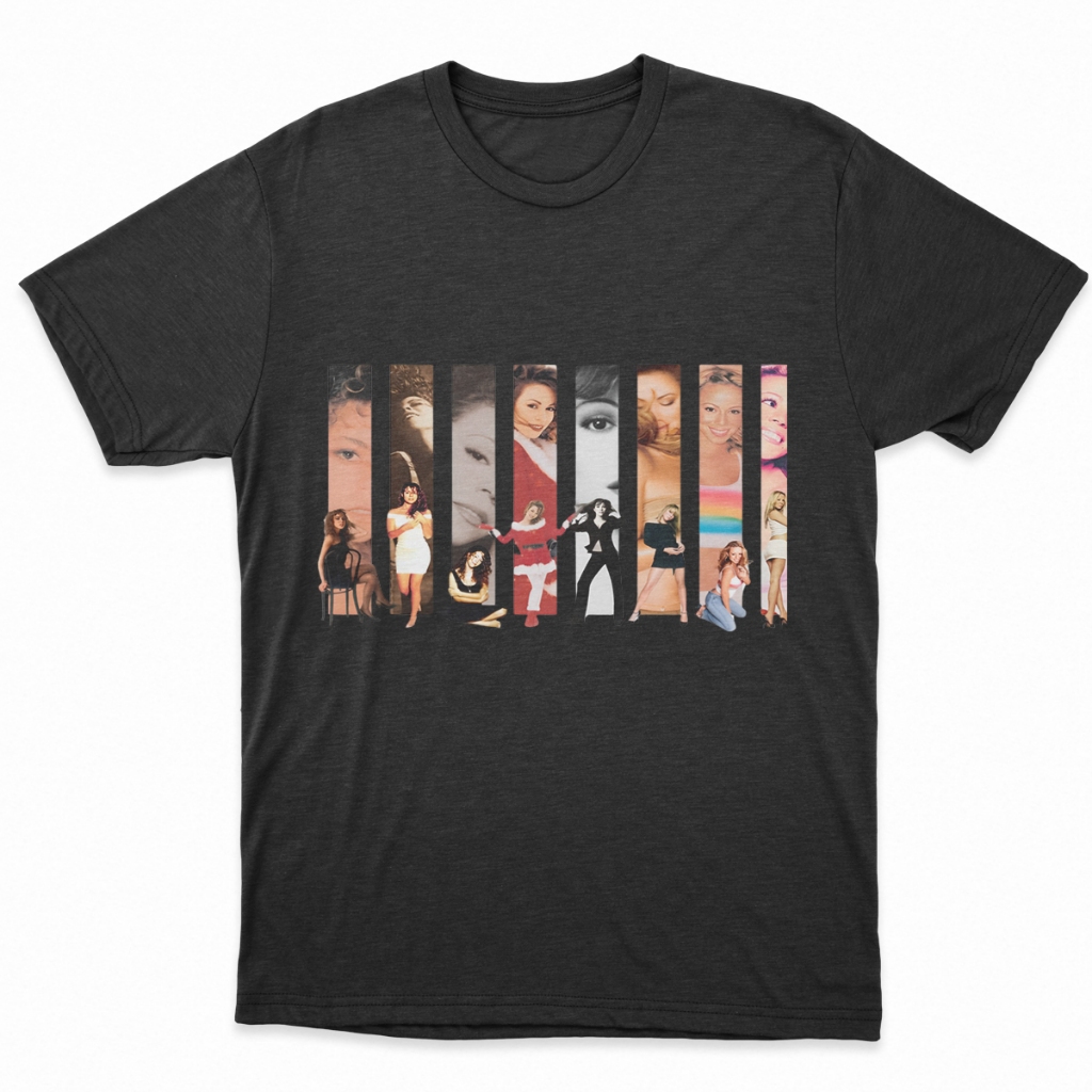 Camiseta Mariah Carey Trhough Time Cantora Pop Show Turne 2024 Brasil 100% Algodão