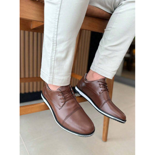 Sapato Social Oxford Casual Derby Masculino Igreja Advogado