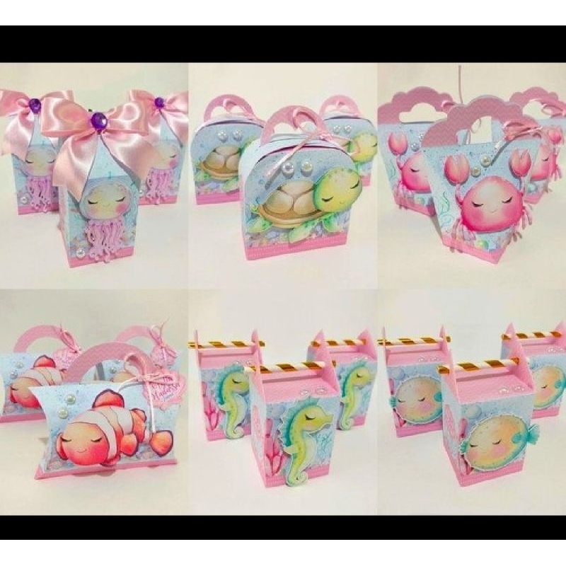 Kit Personalizados Fundo do Mar AQUARELA