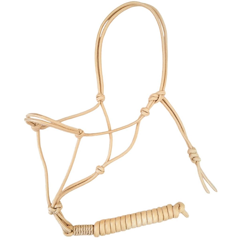 Cabresto Para Cavalo 7 Nós Em Cordas Poli 6mm Com Regulagem Cabo 2 Metros 10mm