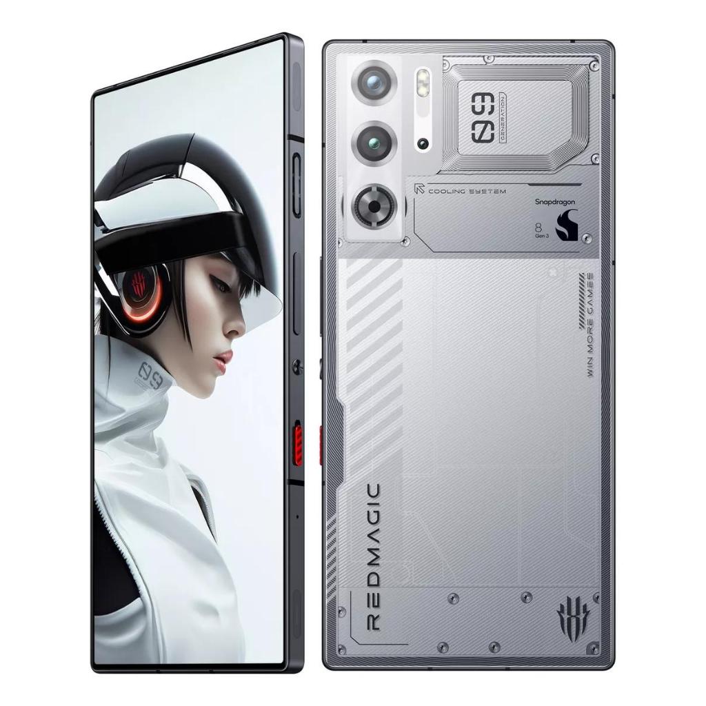 REDMAGIC 9 Pro Telefone 5G 16GB RAM 512GB ROM Snowfall Snapdragon 8 Gen 3 Smartphone 6.8'' NFC