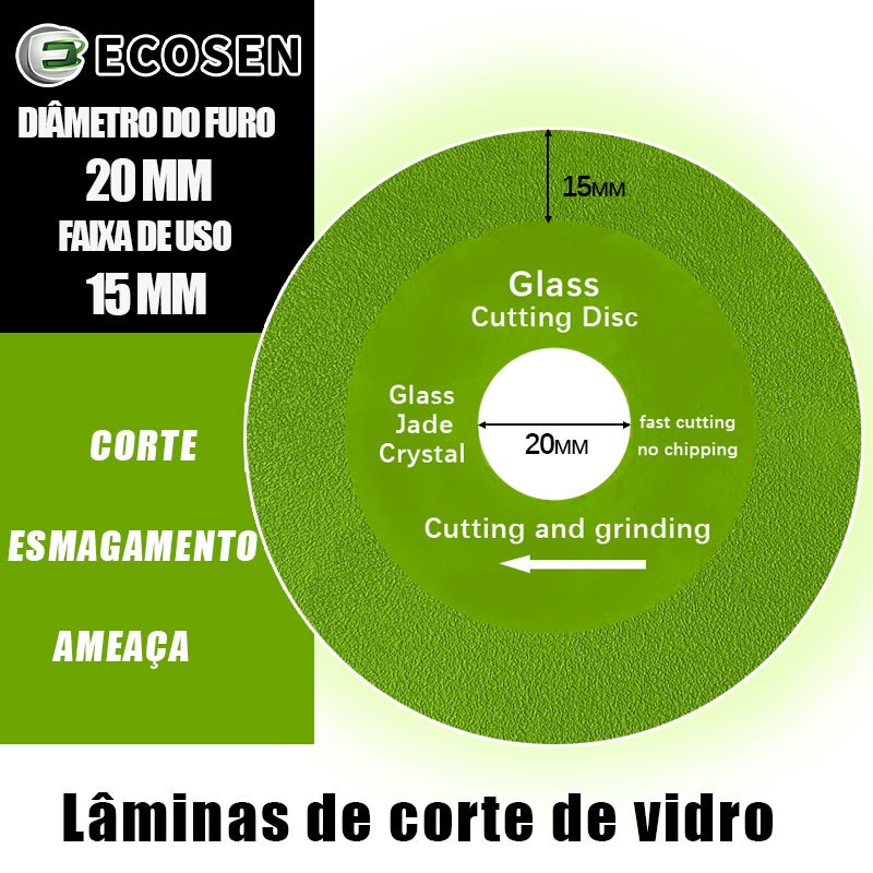 Discos De Corte De Vidro 4.5 Polegadas 100mm Lâmina De Serra Diamantada Ultrafina em Oferta na Shopee