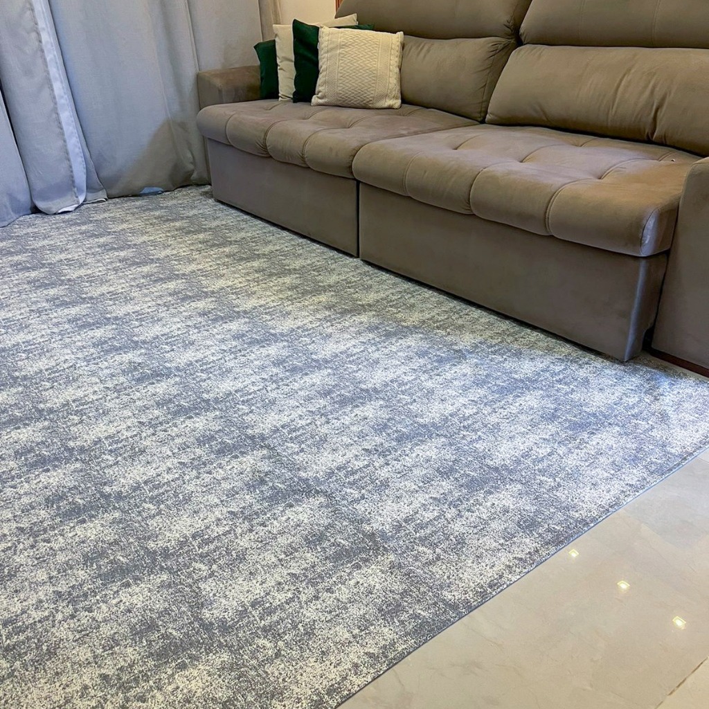 Tapete 4,00 M X 2,00 M Promoção Sala Quarto Escritório Antiderrapante Mesclado Estampado