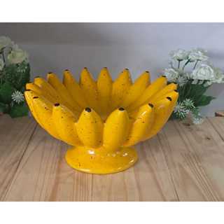 Fruteira média em formato de Banana em ceramica em Oferta na Shopee