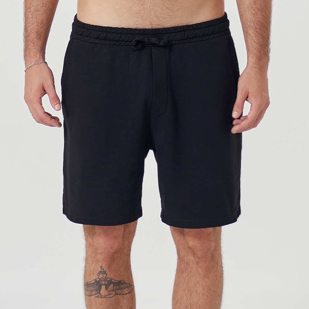 Shorts Casual Moletinho Masculino Preto em Oferta na Shopee