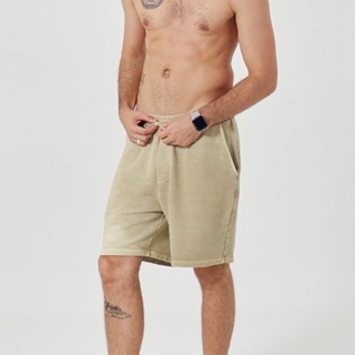 Shorts Moletinho Casual Masculino Caqui em Oferta na Shopee