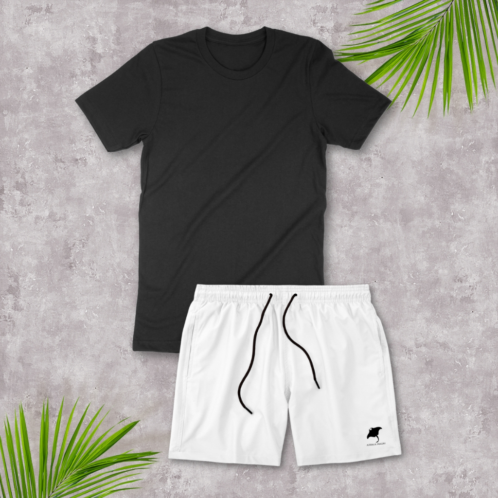Conjunto Masculino Plus Size Camiseta e Short Bermuda Masculino Academia Praia Casual