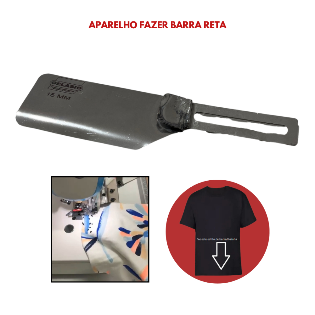 Aparelho de Bainha Galoneira - Para Bainhas e Barras - Diversos tamanhos em Oferta na Shopee