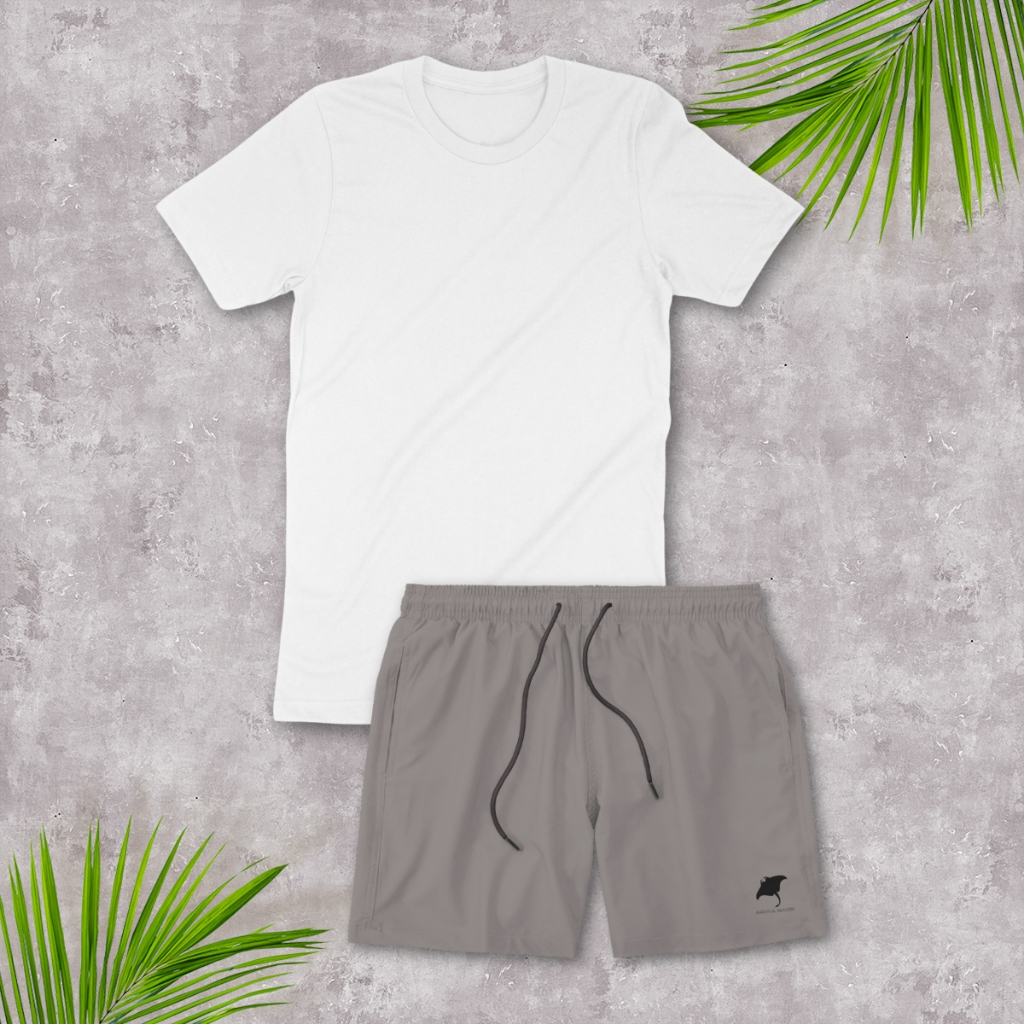 Conjunto Masculino Plus Size Camiseta Algodão e Short Masculino Academia Básico Elastano