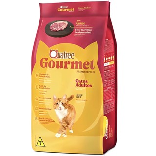 Ração Quatree 10kg Para Gatos Adultos Sabor Carne