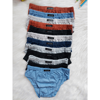 Kit 12 Cuecas Lisas Infantil Algodão Califórnia Costura Dupla Elástico Embutido Confortável em Oferta na Shopee