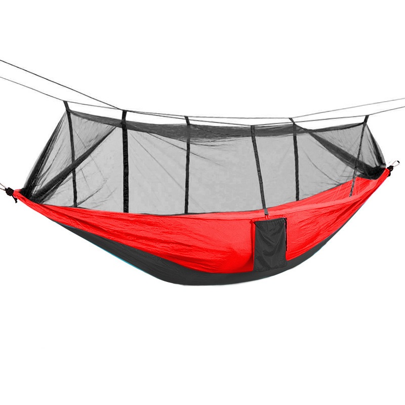 Rede Portátil Acampamento Camping Trilha Com Mosquiteiro Para Dormir Descanso Viagem Trilha Pesca