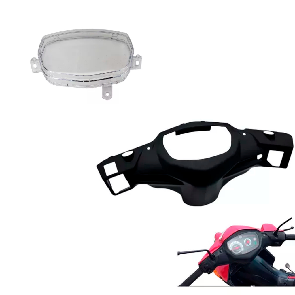 Lente Do Painel Carenagem Guidão Yamaha Crypton 115