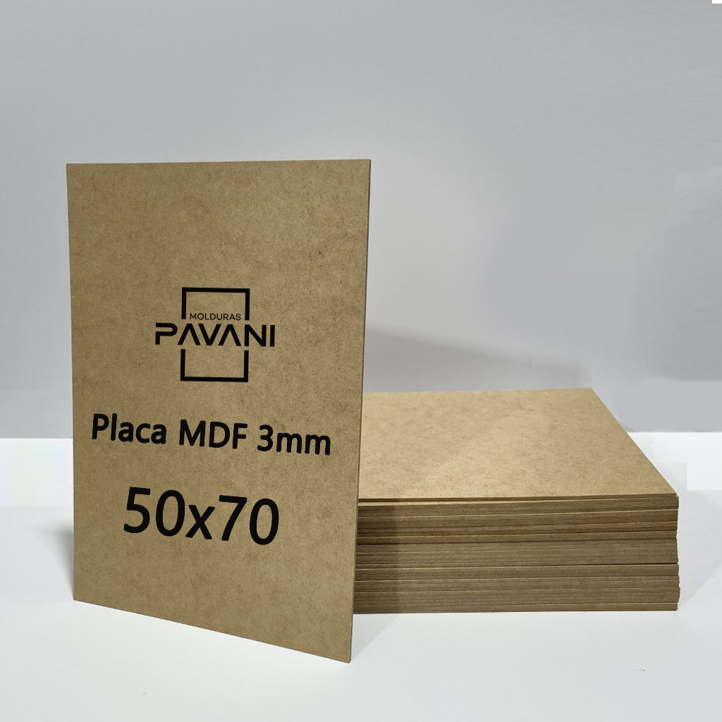 kit 3 placas de MDF crú 50x70 por 3mm de espessura para artesanato e decoração em Oferta na Shopee