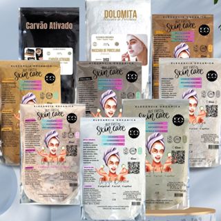 Skin Care Argila Verde - Branca Preta Rosa Dourada Marrom Cinza - 100% Natural Mascara Facial em Oferta na Shopee