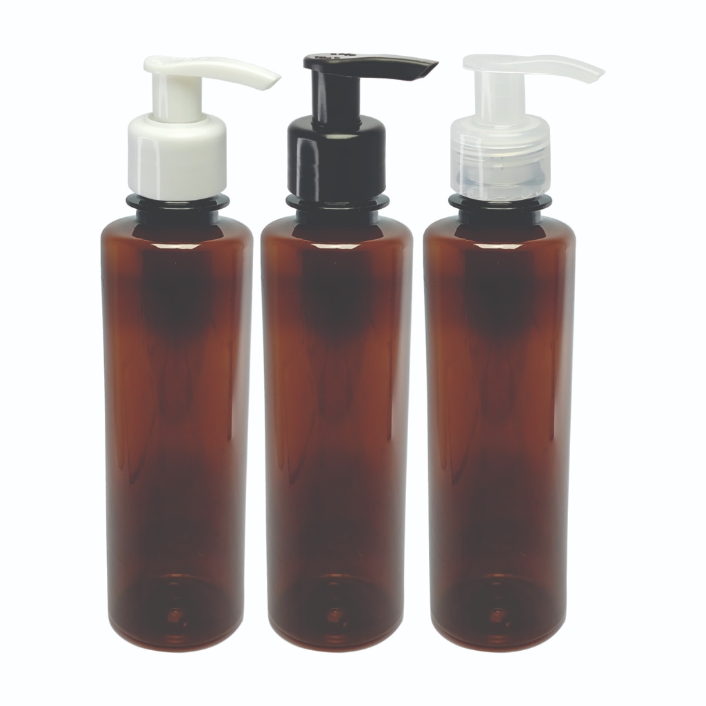 144 Frasco Plástico Âmbar Pet 250ml Válvula Bico Pato S Cos