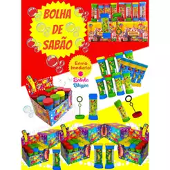 7 Bolha Bolinha De Sabão Para kit Festa Lembracinha Decoração Aniversario Prenda Quermesse novo