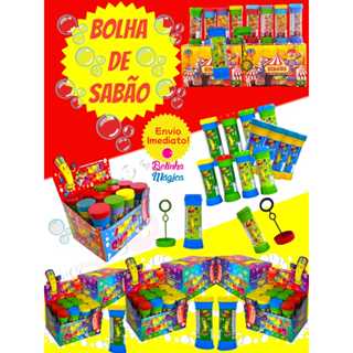 7 Bolha Bolinha  De Sabão Para kit Festa Lembracinha Decoração Aniversario Prenda Quermesse novo em Oferta na Shopee