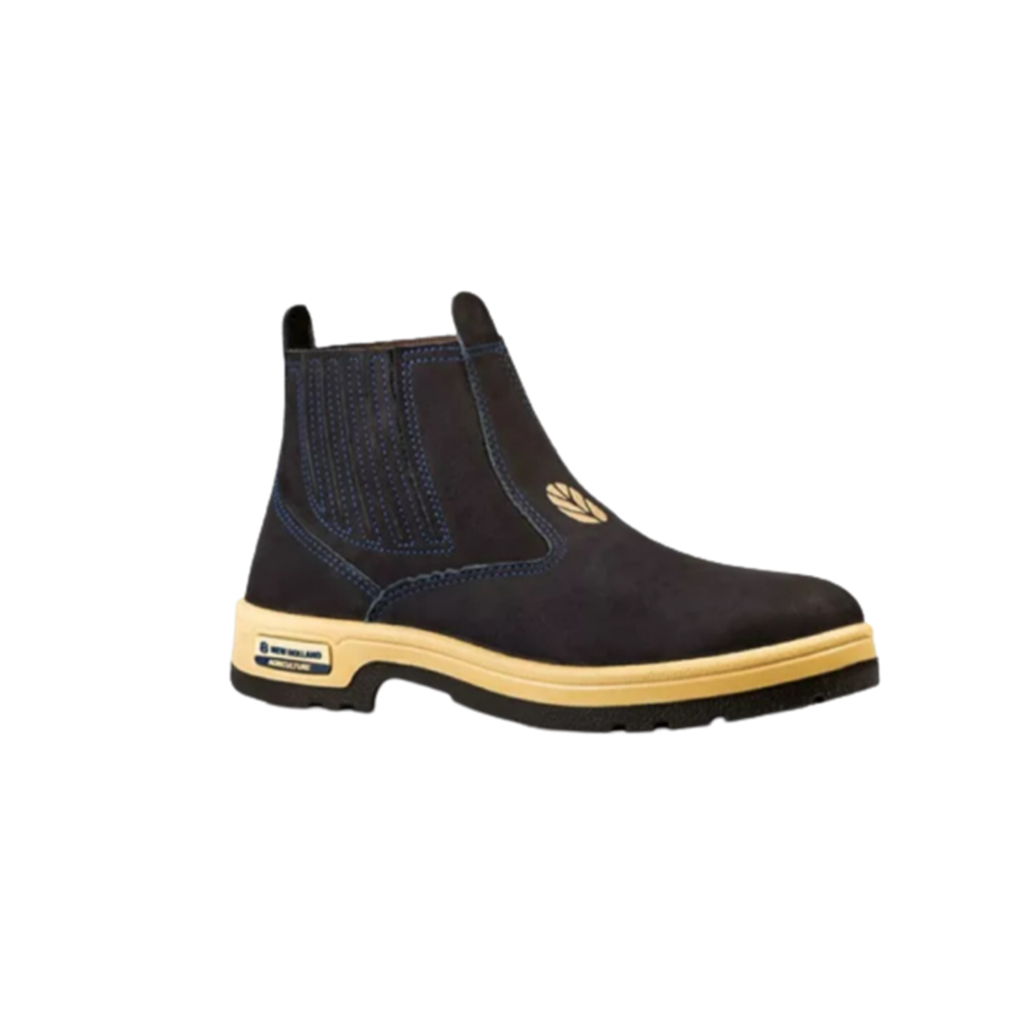 BOTINA BOTA NEW HOLLAND AZUL UNISSEX ORIGNAL TRABALHO COURO NOBUCK