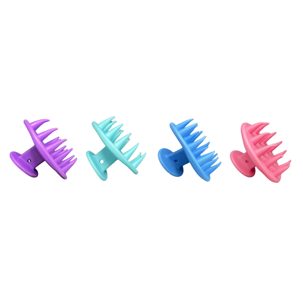 Escova De Silicone Massageadora De Couro Cabeludo Com Cabo Flexível - Disponibilidade Do Estoque