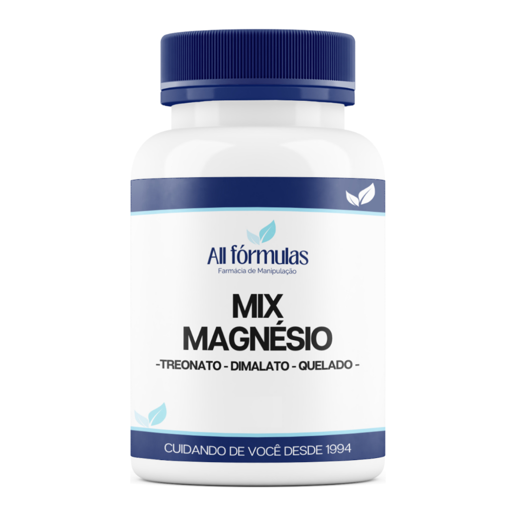 Mix de Magnésio - Treonato, Dimalato, Quelado - 60, 120, 180 Cápsulas em Oferta na Shopee
