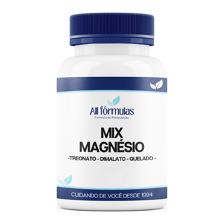 Mix de Magnésio - Treonato, Dimalato, Quelado - 60, 120, 180 Cápsulas em Oferta na Shopee