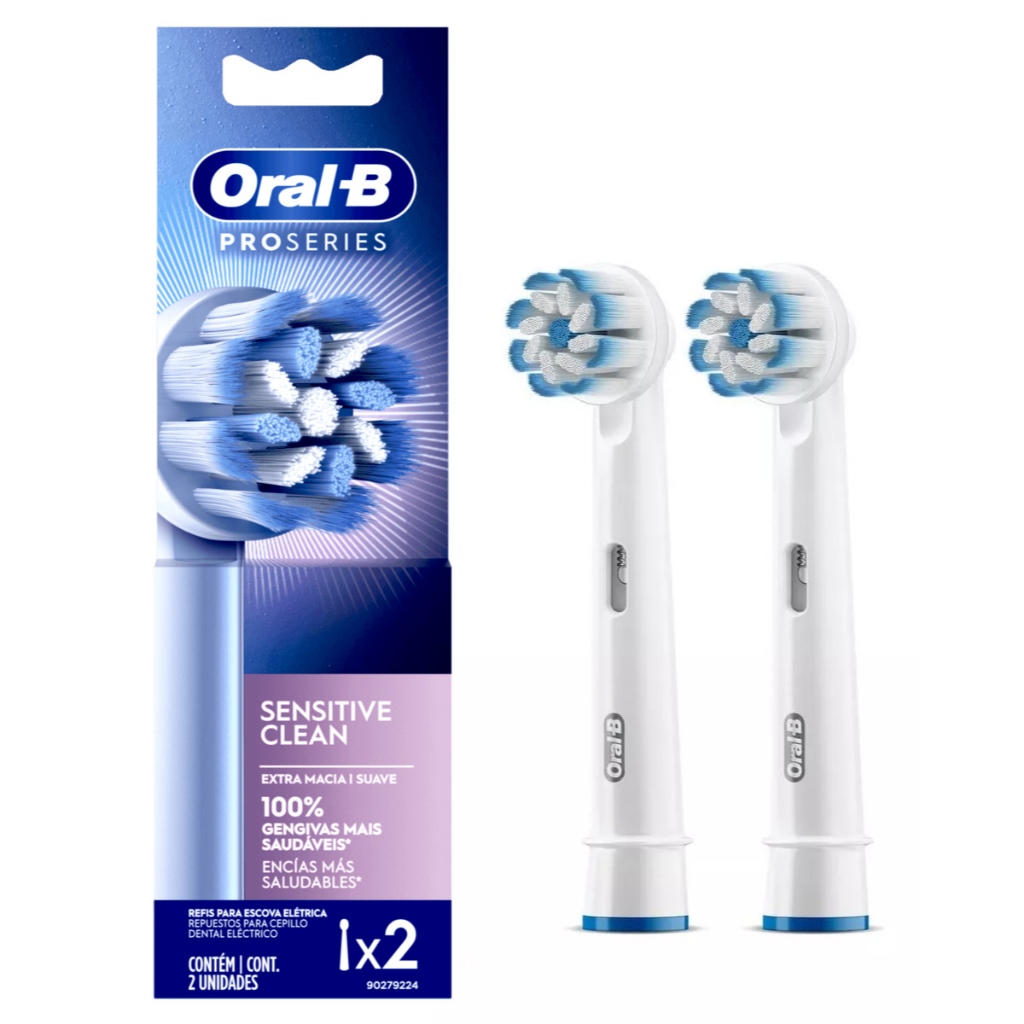 Refil Para Escova Elétrica Oral-B Sensitive Ultrafino - 2 Unidades, Oral-B em Oferta na Shopee