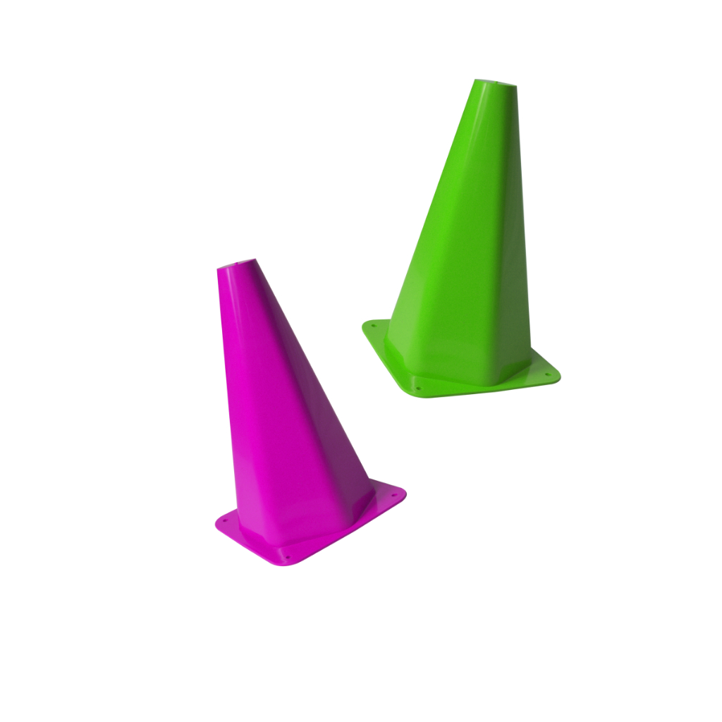 Kit 10 Cones De Plástico Para Diversos Tipos de Treinos Funcionais
