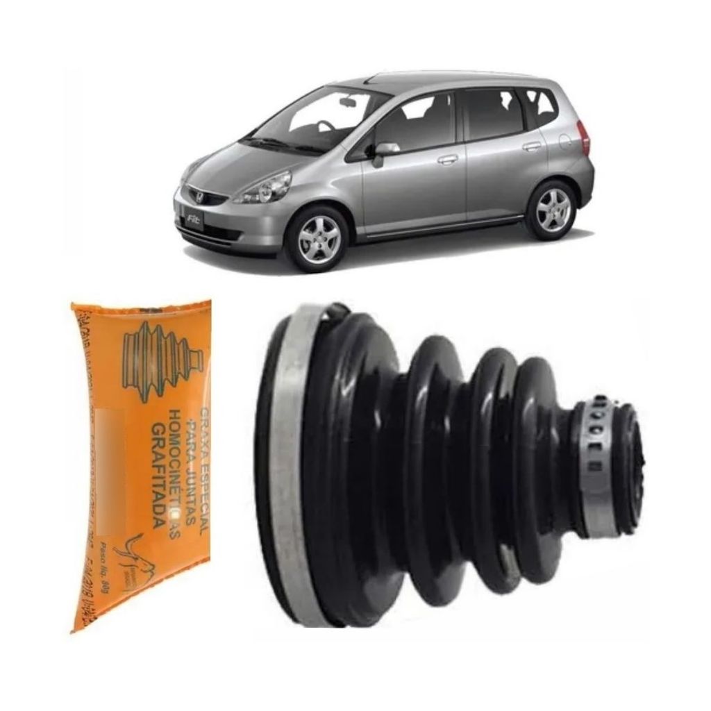 Par Coifa Semi Eixo Lado Cambio Honda Fit 2003 2004 2005 06