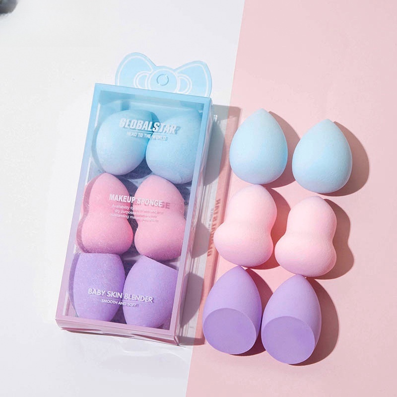Kit 4/6 Esponjas de Maquiagem Coloridas 024-062