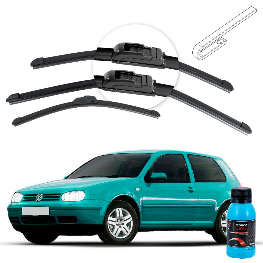 Palheta Limpador de Parabrisa Volkswagen Golf G4 ano 99 a 06 Universal Dianteira e Traseiro em Oferta na Shopee