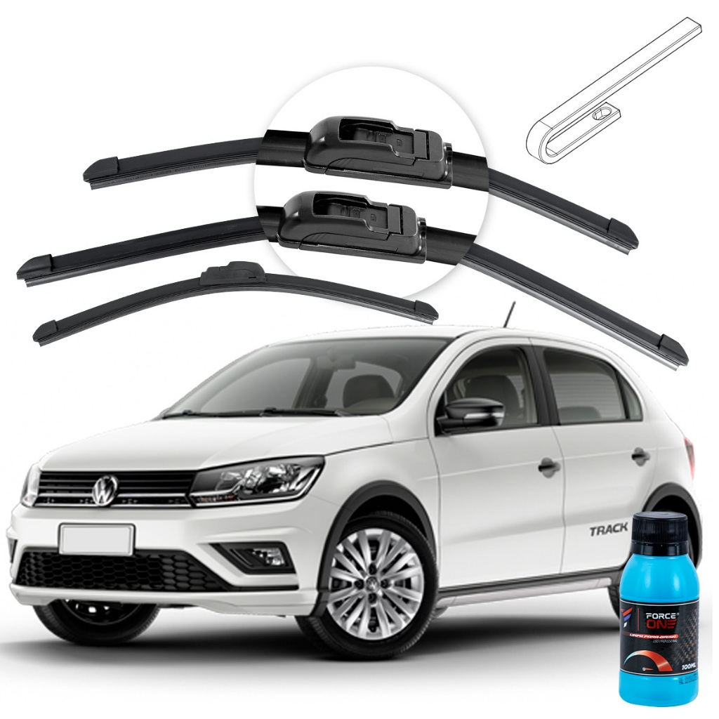 Palheta Limpador de Parabrisa Volkswagen Gol G7 ano 16 a 18 Universal Dianteira e Traseira