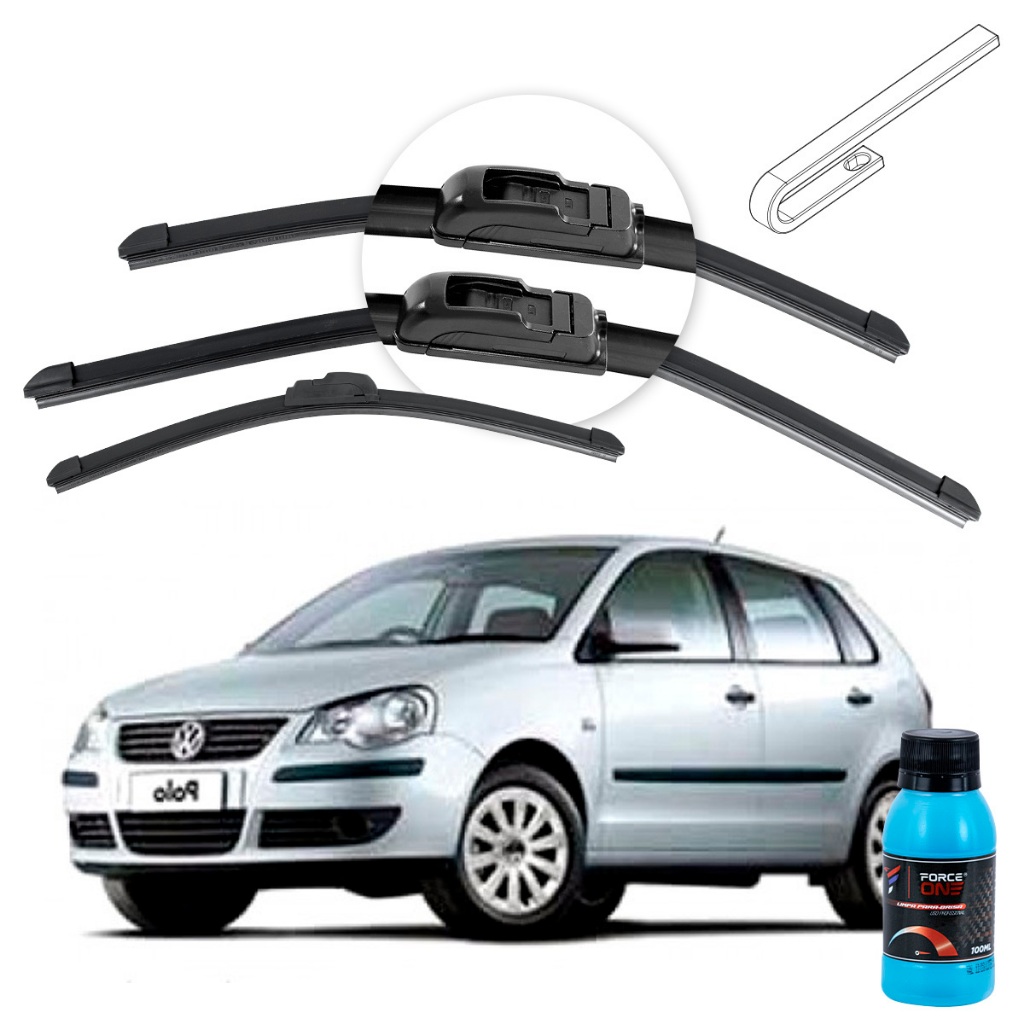 Palheta Limpador de Parabrisa Volkswagen Polo G4 ano 01 a 09 Universal Dianteira e Traseira em Oferta na Shopee