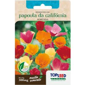 Kit c/ 5 Envelopes Flores Papoula da California Sortida 300 mg - Topseed