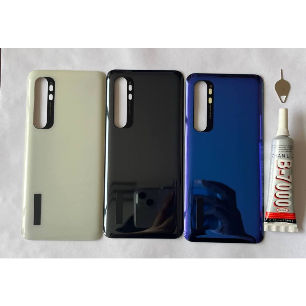 Tampa traseira Note 10 lite + chave ejetora + cola B-7000 | PRODUTO NOVO